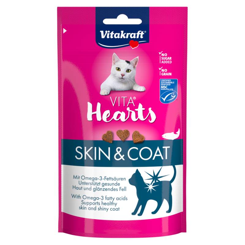Vitakraft Vita Hearts Skin & Coat - Lachs (40 g) von Vitakraft
