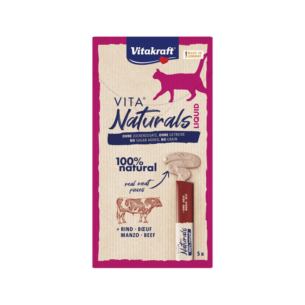 Vitakraft Vita Naturals Flüssig - Rindfleisch - 5 x 15 g Vitakraft Vita Naturals Flüssig - Rindfleisch - 5 x 15 g von Vitakraft