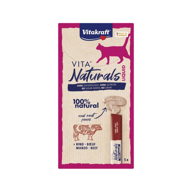 Vitakraft Vita Naturals Flüssig - Rindfleisch - 5 x 15 g von Vitakraft