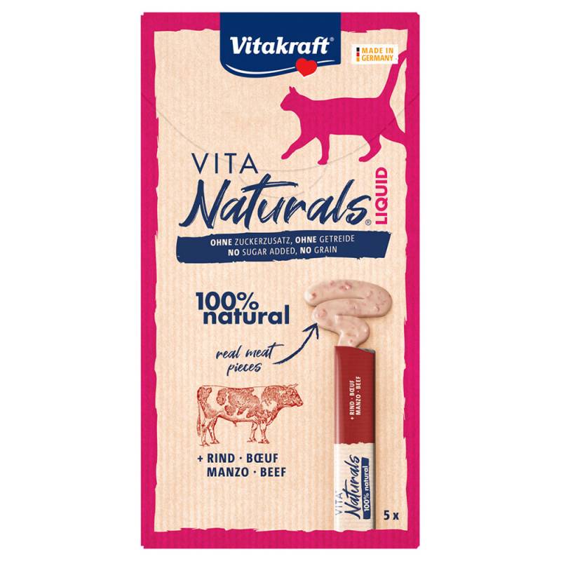 Vitakraft Vita Naturals Liquid-Snack Rind - Sparpaket 10 x 15 g von Vitakraft
