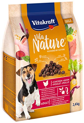 Vitakraft Vita Nature Premium Trockenfutter für Hunde, Huhn, Rote Beete und Amaranth – 2,4 kg von Vitakraft