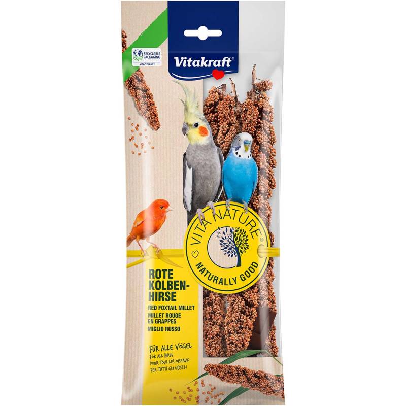 Vitakraft Vita Nature Rote Kolbenhirse 5x80g von Vitakraft
