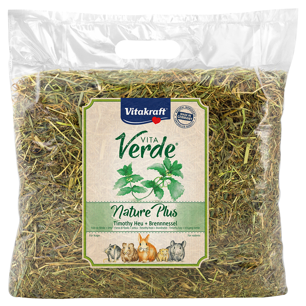 Vitakraft Vita Verde Timothy-Heu mit Brennnessel - Sparpaket: 6 x 500 g Vitakraft Vita Verde Timothy-Heu mit Brennnessel - Sparpaket: 6 x 500 g von Vitakraft