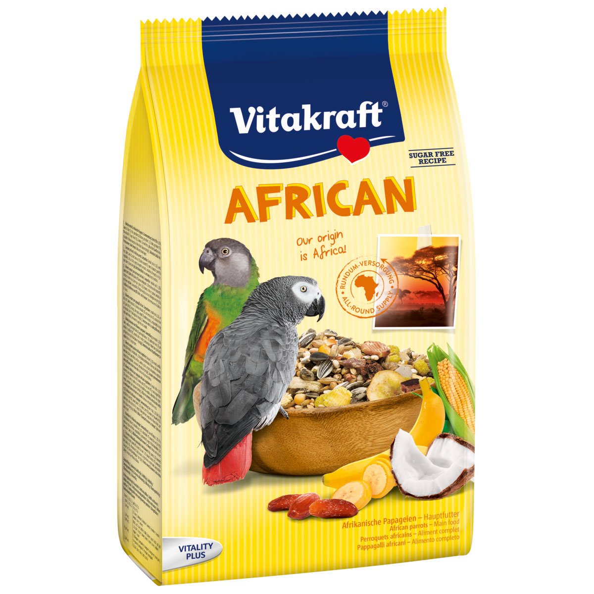 Vitakraft African Hauptfutter für afrikanische Papageien 750g Vitakraft African Hauptfutter für afrikanische Papageien 750g von Vitakraft