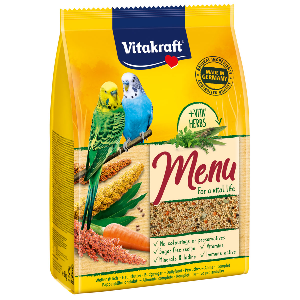 Vitakraft Wellensittich Premium Menü 4x3kg von Vitakraft