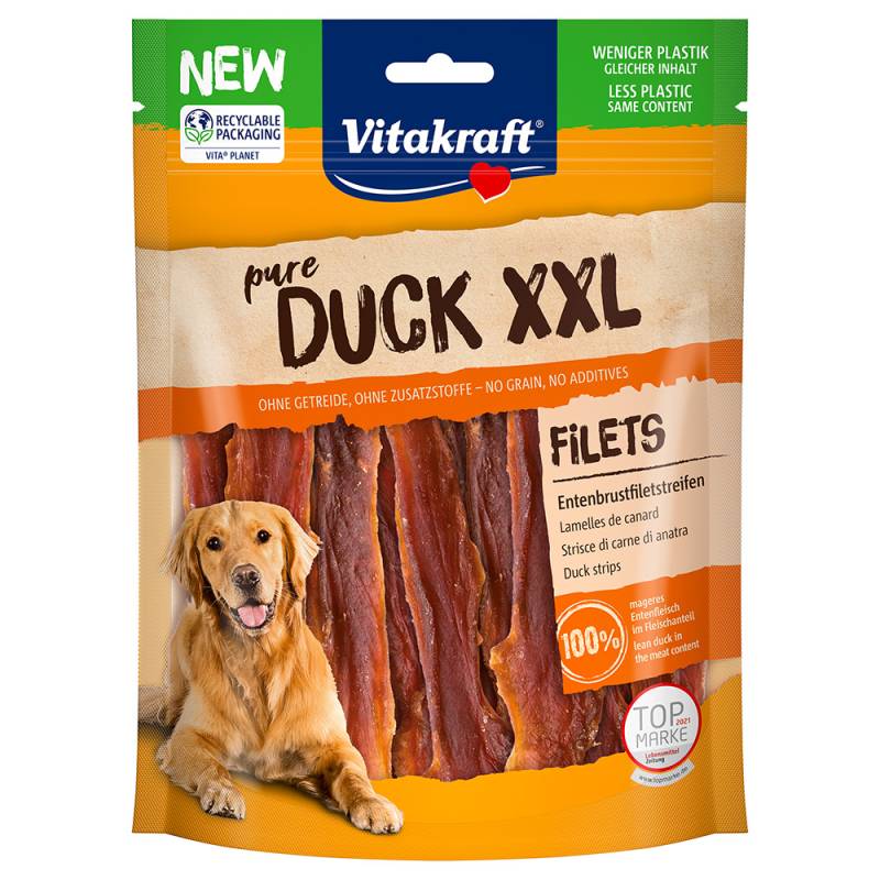 Vitakraft pure DUCK  XXL Entenstreifen - Sparpaket: 2 x 250 g von Vitakraft