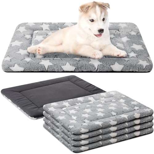 VitalCozy Hundebett-Matte für Hundekäfige, wendbar, maschinenwaschbar, Sternmuster, Haustier-Schlafmatte, Hundehütte, Bettunterlage für kleine Hunde, 45,7 x 61 x 4,1 cm, 4 Stück VitalCozy Hundebett-Matte für Hundekäfige, wendbar, maschinenwaschbar, Sternmuster, Haustier-Schlafmatte, Hundehütte, Bettunterlage für kleine Hunde, 45,7 x 61 x 4,1 cm, 4 Stück von VitalCozy