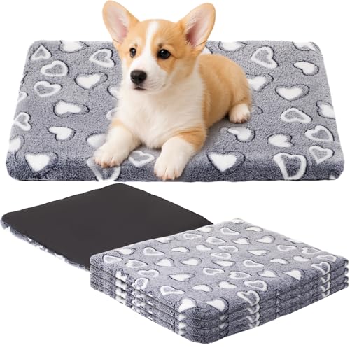 VitalCozy Hundebox-Unterlage, wendbar, kühles und warmes Schlafmatte, Katzenbett, maschinenwaschbar, 45,7 x 61 cm, gemütliches Herzmuster, Schlafunterlage für alle Jahreszeiten, Haustierbett für VitalCozy Hundebox-Unterlage, wendbar, kühles und warmes Schlafmatte, Katzenbett, maschinenwaschbar, 45,7 x 61 cm, gemütliches Herzmuster, Schlafunterlage für alle Jahreszeiten, Haustierbett für von VitalCozy