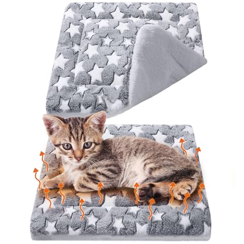 VitalCozy Selbstwärmende Katzenmatte, selbstheizendes Kissen, Bett, wendbar, maschinenwaschbar, reflektiert Körperwärme, warme Thermo-Haustierunterlage, Decke für Wildkatzen und Hauskatzen, 43,2 x VitalCozy Selbstwärmende Katzenmatte, selbstheizendes Kissen, Bett, wendbar, maschinenwaschbar, reflektiert Körperwärme, warme Thermo-Haustierunterlage, Decke für Wildkatzen und Hauskatzen, 43,2 x von VitalCozy