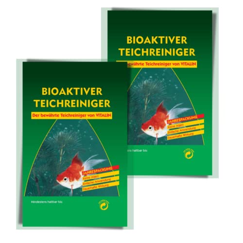 Vitalin Teichreiniger biologisch, Algenstopp & klares Wasser, ungefährlich für Fische, Pflanzen, 50g Vitalin Teichreiniger biologisch, Algenstopp & klares Wasser, ungefährlich für Fische, Pflanzen, 50g von Vitalin