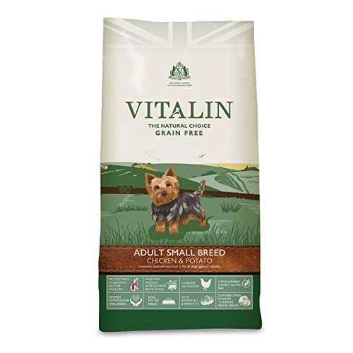 Vitalin ausgewachsene Hunde kleine Rassen Hühner Getreidefrei 2kg von Vitalin