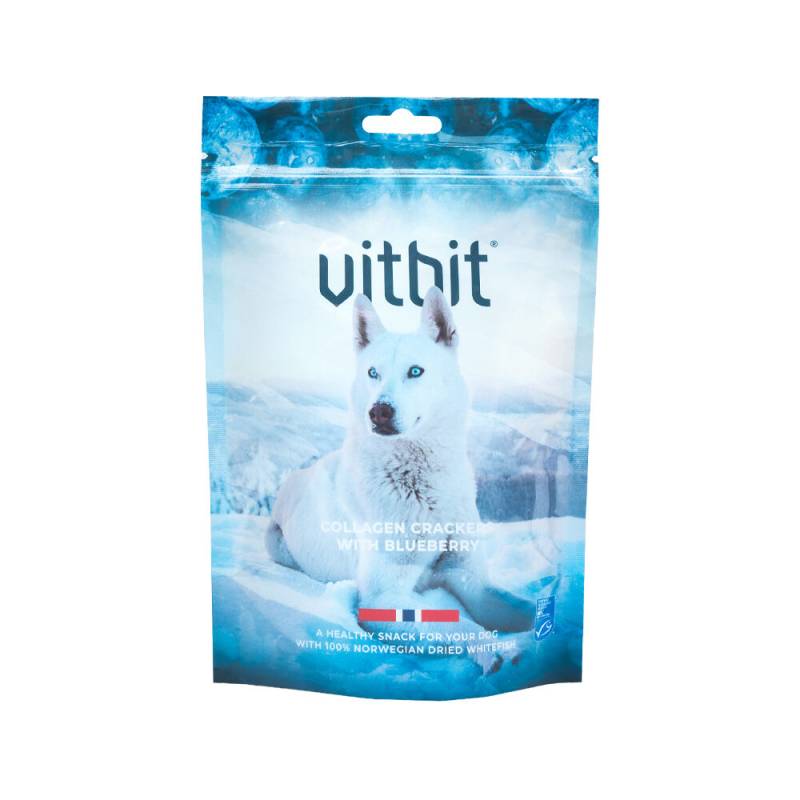Vitbit Collagen Crackers - Blueberry - 70 g von Vitbit