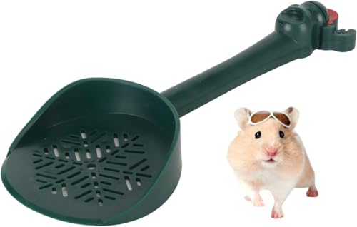 Vitdipy Streuschaufel, verhindert Rutschen, langer Griff, niedliches kleines Haustierbad, Hamster, Sandschaufel für Goldbär, Katze, Kaninchen Vitdipy Streuschaufel, verhindert Rutschen, langer Griff, niedliches kleines Haustierbad, Hamster, Sandschaufel für Goldbär, Katze, Kaninchen von Vitdipy