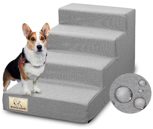 VitoPRICE Haustiertreppe aus Schaumstoff (abnehmbar) 42x32cm aus Ökoleinen 220 g/m² Anti-Rutsch-Boden von VitoPRICE
