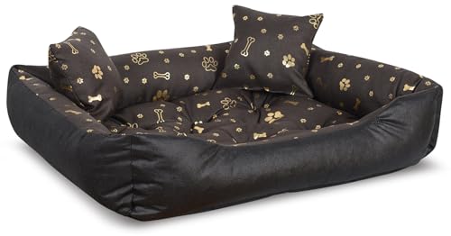 VitoPRICE Hundebett mit Knochenmuster 100x75cm wasserdicht aus Cordura 190 g/m² von VitoPRICE