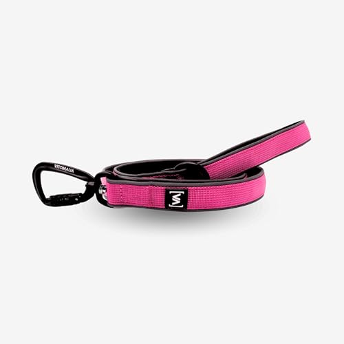 VITOMALIA® 1,20m Easy Go Hundeleine mit Neopren Innenfütterung & Handschlaufe für Hund: Perfekte Leine für große Hunde & kleine Hunde, strapazierfähig & sicher (Pink) von Vitomalia