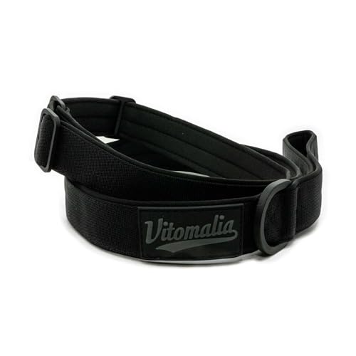 VITOMALIA® 1,5m Lange Gepolsterte Retrieverleine mit Zugstopp - 3cm breite Moxonleine für große & kleine Hunde, Sicherheitsorientiert, Langlebig & Komfortabele Moxon (Schwarz) von Vitomalia