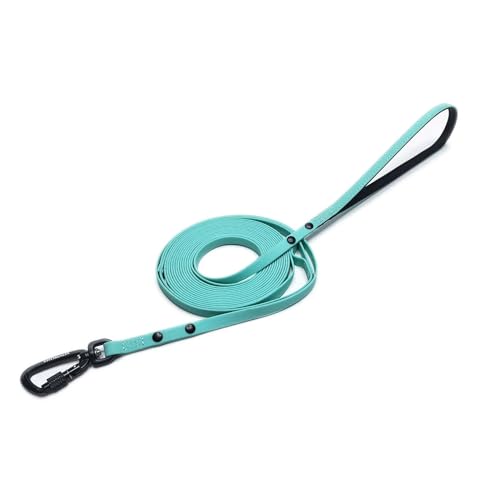 Vitomalia® Sicherheits-Schleppleine für Hunde - HydroTex Anti-Rutsch - 1cm & 2cm Breite, 5m, 7m, 10m, 15m, 20m Längen, Sicherheitskarabiner aus Aluminium (1cm breit - 5m lang) von Vitomalia