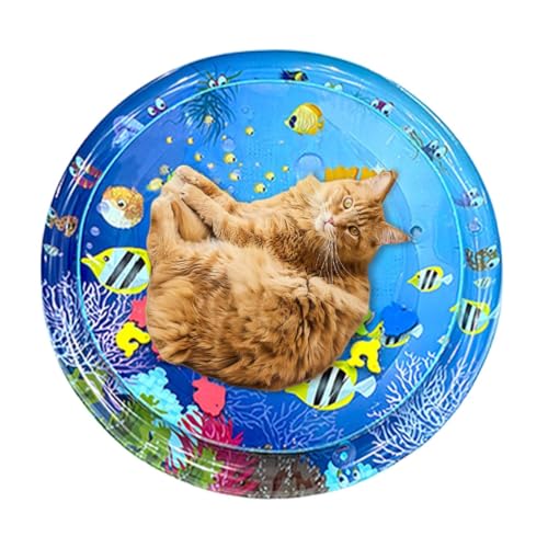 Cat Water Matte - Ansprechende Sensorische Oberfläche, Widerstandsdesign, Sicheres Material | Anti-Kind-Wasserspielzeug, Ideale Unterhaltung Für Aktive Katzen Und Anregende Momente des Spiels Cat Water Matte - Ansprechende Sensorische Oberfläche, Widerstandsdesign, Sicheres Material | Anti-Kind-Wasserspielzeug, Ideale Unterhaltung Für Aktive Katzen Und Anregende Momente des Spiels von Vitsrisea