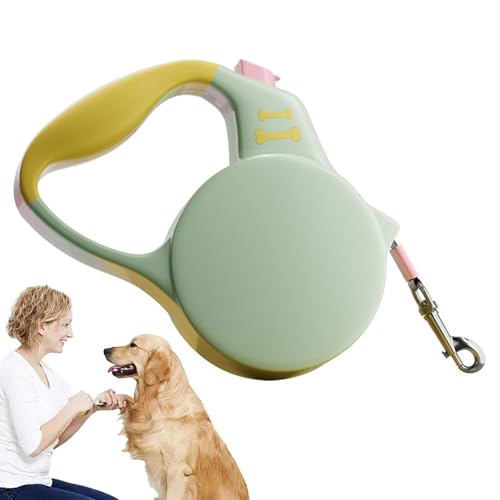Einziehbares Hundeseil Leine - 9,8ft Automatische Teleskop -Haustier -Blei, Langlebiges Nylonband | Robustes Hundegingzubehör, bequemer Griff, Outdoor -Kontrollbedarf für kleine und mittlere Hunde von Vitsrisea