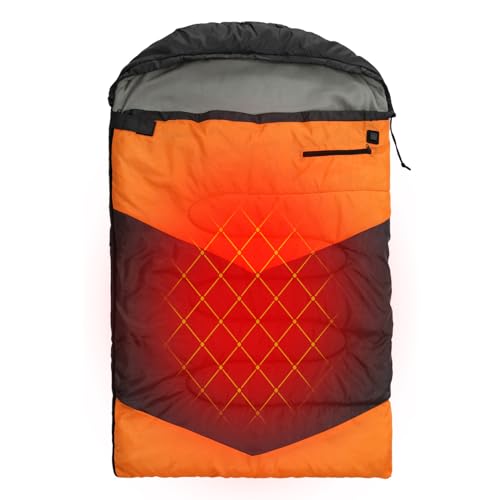 Heizhundschlafsbag - Polyesterflanell, Beheiztes Haustierbett 14,9 X 7,1 Zoll, Tragbares Elektrisches Wärmer 0,93 Kg Rucksackrad, Waschbares Schlafkissen | Wandercamping -Reisen Im Freien Haustier Abe von Vitsrisea