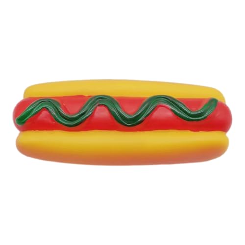 Hundekauenspielzeug - Hot Dog Form Quietschendes Haustierspielzeug, Harter Gummi Welpe Teether | Bite Resistant Sound Chew Für Aggressives Hundespiel, Training An Der Anreicherung Spielzeug, Hundebite Hundekauenspielzeug - Hot Dog Form Quietschendes Haustierspielzeug, Harter Gummi Welpe Teether | Bite Resistant Sound Chew Für Aggressives Hundespiel, Training An Der Anreicherung Spielzeug, Hundebite von Vitsrisea
