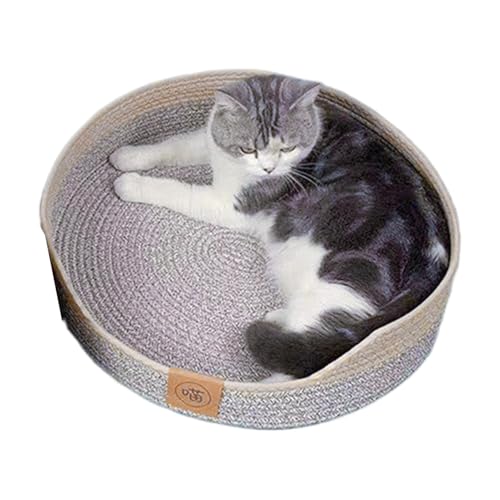 Kätzchenbetten Für Innenkätzchen - Baumwollseilkatze Nest, Plüsch Rastplatz | Warmes Runde Hundkissen, Flauschiges Schlafpad, Gemütliche Katze Liege Für Kleine Haustiere, Sofa -Gebrauch, Apartment Rel Kätzchenbetten Für Innenkätzchen - Baumwollseilkatze Nest, Plüsch Rastplatz | Warmes Runde Hundkissen, Flauschiges Schlafpad, Gemütliche Katze Liege Für Kleine Haustiere, Sofa -Gebrauch, Apartment Rel von Vitsrisea