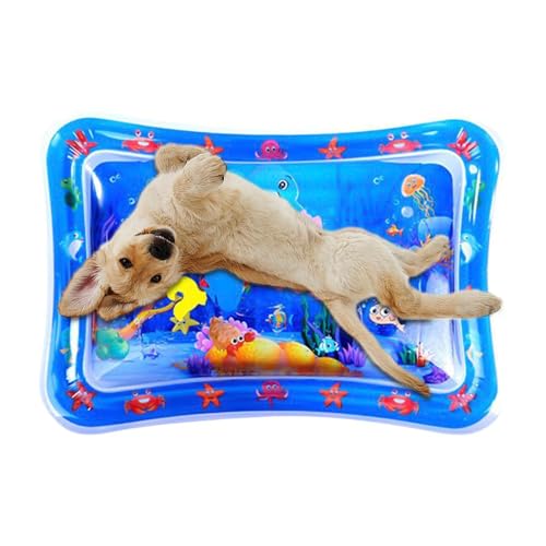 Katzenwassermatte - Interaktive Kühlspielmatte, Verdickter Haustierspielzeug | Wasserpolster Mit Meeresmotiven Für Kleine Tiere, Bequeme Kaltmatte Für Den Gebrauch Im Innen- Und Außenbereich Katzenwassermatte - Interaktive Kühlspielmatte, Verdickter Haustierspielzeug | Wasserpolster Mit Meeresmotiven Für Kleine Tiere, Bequeme Kaltmatte Für Den Gebrauch Im Innen- Und Außenbereich von Vitsrisea