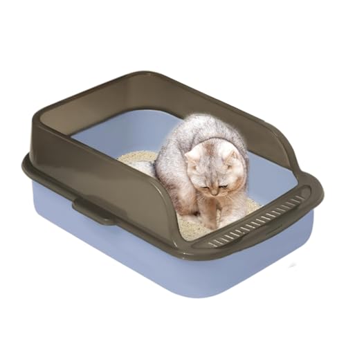 Offenes Katzentoilette - leckere Katze, hygienische Offene Top -Leuchttablett | Geruchskontrolle Kitty Toilette, Low-Entery Easy Clean Müll Tablett, leicht zu blockierende Katzendrüsenschachtel für In von Vitsrisea