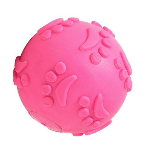 Quietschende Hunde Spielzeugball - Leichtes Gewicht 40G, Latex -Haustierkugel, Interaktiver Zahnen Quietscher -Intelligenz Enhancer, Unzerstörbarer Soundball | Kleine Rasse Agility Fun, Mittelschwerer von Vitsrisea