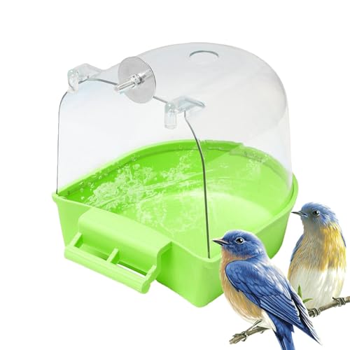 Vitsrisea Bird Bath Box | Clear Badewanne für Papageienkäfigbäder - Shot -Vogel -Käfig -Zubehör, Duschbox für, Conure, Wellensittiche, Kanarien Vitsrisea Bird Bath Box | Clear Badewanne für Papageienkäfigbäder - Shot -Vogel -Käfig -Zubehör, Duschbox für, Conure, Wellensittiche, Kanarien von Vitsrisea