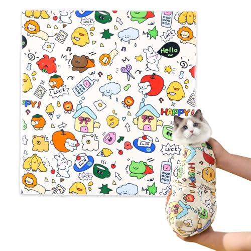 Vitsrisea Cat Wrap Schneidnägel-Polyester 70 X 70 cm Einstellbarer Anti-Kratzer-Pflegebeutel, Anti-Bite-Beruhigungsdecke, Anti-Esksam-Schutz-Swaddle | Katzenfutterhilfe, Tierarztwerkzeug, Haus, Haus Vitsrisea Cat Wrap Schneidnägel-Polyester 70 X 70 cm Einstellbarer Anti-Kratzer-Pflegebeutel, Anti-Bite-Beruhigungsdecke, Anti-Esksam-Schutz-Swaddle | Katzenfutterhilfe, Tierarztwerkzeug, Haus, Haus von Vitsrisea