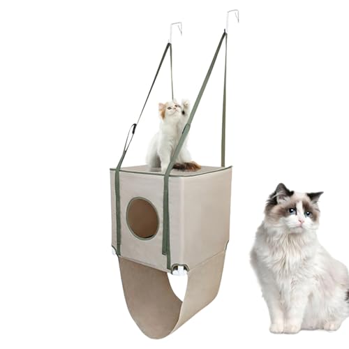 Vitsrisea Hängematte Für Katzen | Katzen Hängematte mit Schlafplatz und Aussichtsplattform,Zweischichtig Verstellbare Atmungsaktive Haustier Möbel für Entspannung Klettern Spielen Vitsrisea Hängematte Für Katzen | Katzen Hängematte mit Schlafplatz und Aussichtsplattform,Zweischichtig Verstellbare Atmungsaktive Haustier Möbel für Entspannung Klettern Spielen von Vitsrisea