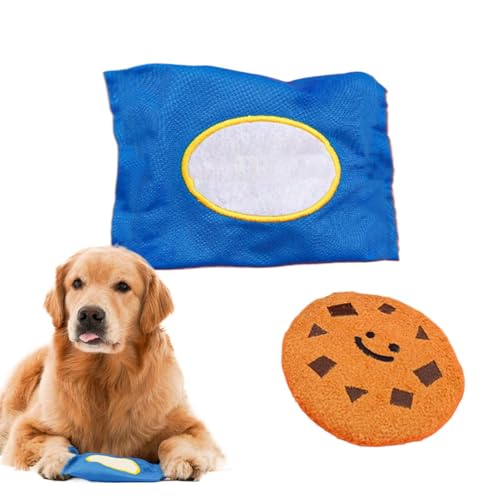 Vitsrisea Hundeschnüffelspielzeug, Schnupfspielspielzeug Für Hunde - Snuffle Plüsch Squeak Cookie,Hundefutterspielzeug, Hundepuzzle Im Freien, Superweicher Schnüffel -Anreicherungspflichten Zur Vitsrisea Hundeschnüffelspielzeug, Schnupfspielspielzeug Für Hunde - Snuffle Plüsch Squeak Cookie,Hundefutterspielzeug, Hundepuzzle Im Freien, Superweicher Schnüffel -Anreicherungspflichten Zur von Vitsrisea