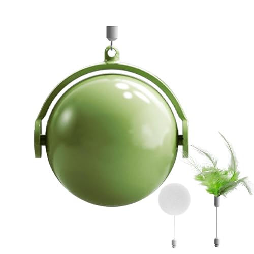 Vitsrisea Interaktiver Katzenball, Interaktiver Katzenspielzeugball, Kätzchen Rolling Toys, Hindernisvermeidung Automatischer Ball Schnell Rollen Mit Feder Für Kleine Katzen Haustiere von Vitsrisea