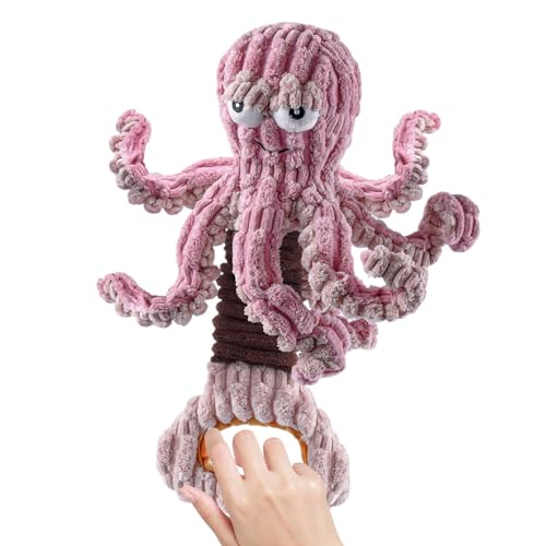 Vitsrisea Octopus Hundespielzeug | Buntes interaktives Kauspielzeug mit Zugringen, 37 cm, lustiges Kauspielzeug für Hunde, interaktives Haustierspielzeug für kleine, mittelgroße und große Hunderassen Vitsrisea Octopus Hundespielzeug | Buntes interaktives Kauspielzeug mit Zugringen, 37 cm, lustiges Kauspielzeug für Hunde, interaktives Haustierspielzeug für kleine, mittelgroße und große Hunderassen von Vitsrisea
