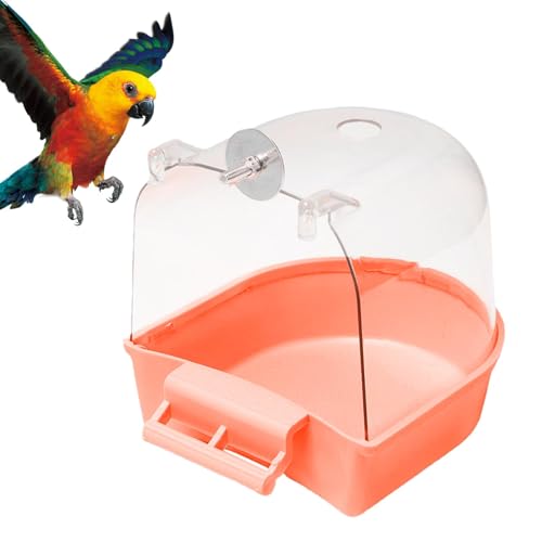 Vitsrisea Papageienbadbox - Clear Badwanne für Papageienkäfigbade, Sittich Vogelkäfigzubehör, Duschbox für, Conure, Wellenstoffen, Kanarien Vitsrisea Papageienbadbox - Clear Badwanne für Papageienkäfigbade, Sittich Vogelkäfigzubehör, Duschbox für, Conure, Wellenstoffen, Kanarien von Vitsrisea
