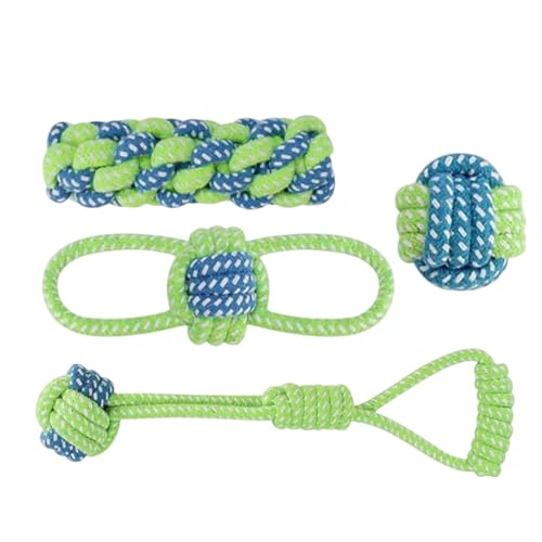 Vitsrisea Welpen-Seilspielzeug – Hundekau-Spielset 4 Seilen | Langlebiges Hundespielzeug Für Kleine, Mittlere Und Große Hunde, Interaktives Kauspielzeug Für Unterhaltung Und Zahnreinigung Vitsrisea Welpen-Seilspielzeug – Hundekau-Spielset 4 Seilen | Langlebiges Hundespielzeug Für Kleine, Mittlere Und Große Hunde, Interaktives Kauspielzeug Für Unterhaltung Und Zahnreinigung von Vitsrisea
