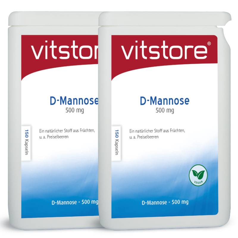 Die Menge an D-Mannose in den Kapseln ist höher konzentriert (ca. 50x) als in Preiselbeersaft. von Vitstore