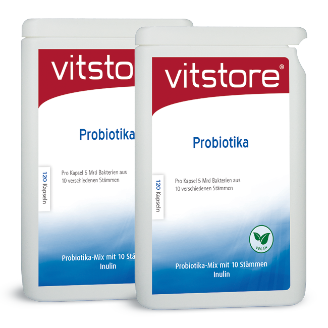 Pro Kapsel 5 Milliarden Bakterien aus 10 Stämmen von Vitstore