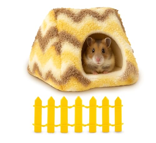Vivasurge Hamsterversteck mit Zaun, warmes Hamsterbett, Käfigzubehör für Hamster, Rennmäuse und andere kleine Haustiere Vivasurge Hamsterversteck mit Zaun, warmes Hamsterbett, Käfigzubehör für Hamster, Rennmäuse und andere kleine Haustiere von Vivasurge