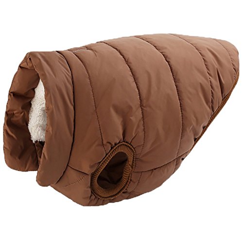 Vivi Bear Hundejacke, warm, für den Winter, langlebig, Design von der Körperstruktur des Hundes, ohne Einschränkung, modische Verformung, warme Jacke, Mantel. (Kaffee, L) von Vivi Bear