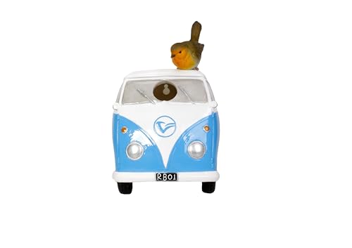 Vivid Arts - Blauer Camper Van/Rotkehlchen Vogelhaus - XBC-BH88-D Vivid Arts - Blauer Camper Van/Rotkehlchen Vogelhaus - XBC-BH88-D von Vivid Arts