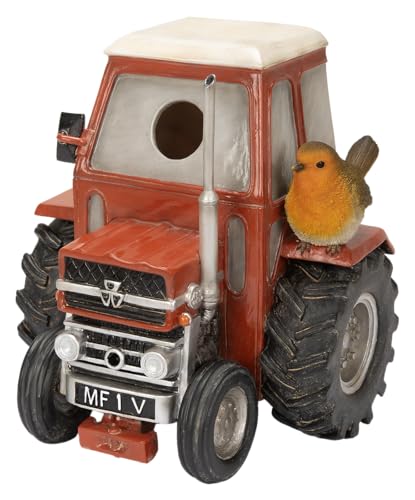 Vivid Arts - Hängendes klassisches rotes Traktor-Vogelhaus - XBC-BH77-D Vivid Arts - Hängendes klassisches rotes Traktor-Vogelhaus - XBC-BH77-D von Vivid Arts