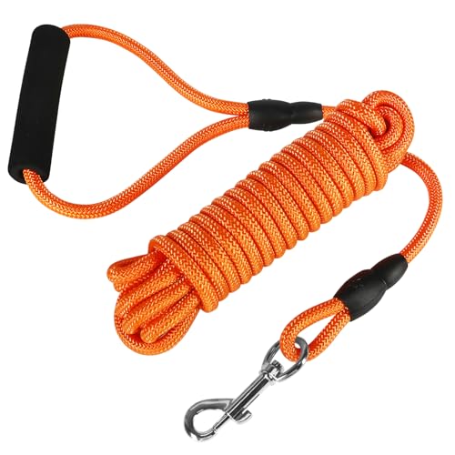 Vivifying Schwimmende Lange Hundetrainingsleine, leicht, kariert, mit bequemem Griff, für Outdoor, Wandern, Schwimmen, Strand und See, 6 m von Vivifying