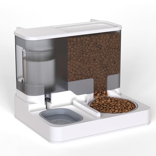 2 in 1 Automatischer Katzen-Futterspender All in One Auto Feeder Futter- und Wasserspender, Haustier-Futterspender für Katzen und kleine Hunde, 3,8 l Schwerkraft-Haustier-Futterstation für Zuhause, 2 in 1 Automatischer Katzen-Futterspender All in One Auto Feeder Futter- und Wasserspender, Haustier-Futterspender für Katzen und kleine Hunde, 3,8 l Schwerkraft-Haustier-Futterstation für Zuhause, von Vivo Technologies