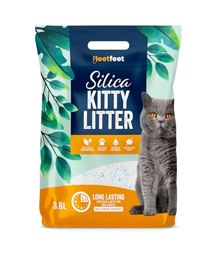 Katzenstreu aus natürlichem Kieselstein, 3,8 l, reines Gel-Kristall, ultra-saugfähig, effektive Geruchskontrolle, staubfrei, ultra-hygienisch, biologisch abbaubar, umweltfreundlich, 1 Monat Vorrat Katzenstreu aus natürlichem Kieselstein, 3,8 l, reines Gel-Kristall, ultra-saugfähig, effektive Geruchskontrolle, staubfrei, ultra-hygienisch, biologisch abbaubar, umweltfreundlich, 1 Monat Vorrat von Vivo Technologies