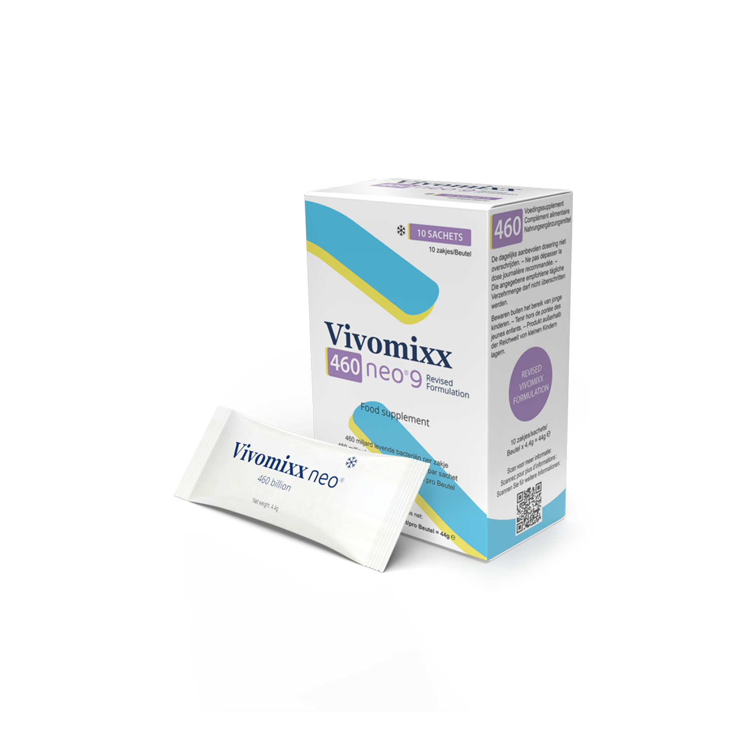 Vivomixx neo 9 Probiotika – 10 Beutel mit jeweils 460 Milliarden Bakterien von Vivomixx