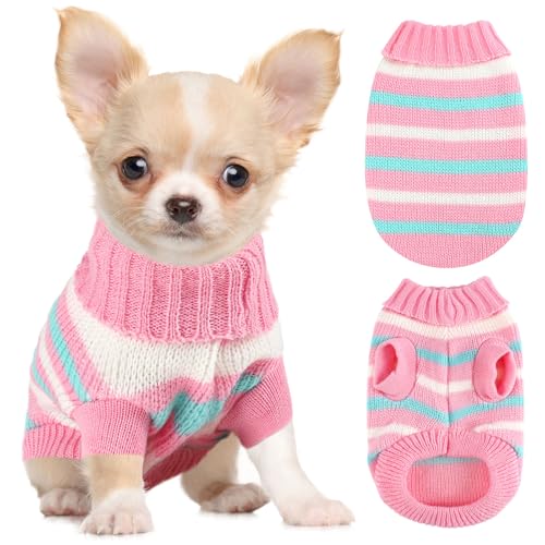 Pullover für kleine Hunde, Chihuahua, Yorkie, Teetasse, Dackel, Hundepullover für kleine Hunde, Mädchen, Herren, Herbst, Winter, Welpen, Katzen, Größe S Pullover für kleine Hunde, Chihuahua, Yorkie, Teetasse, Dackel, Hundepullover für kleine Hunde, Mädchen, Herren, Herbst, Winter, Welpen, Katzen, Größe S von Vixpyzz