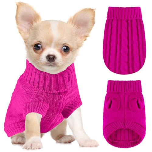 Pullover für kleine Hunde, Chihuahua, Yorkie, Teetasse, Dackel, Hundepullover für kleine Hunde, Mädchen, Herren, Herbst, Winter, Welpen, Katzen, Größe S Pullover für kleine Hunde, Chihuahua, Yorkie, Teetasse, Dackel, Hundepullover für kleine Hunde, Mädchen, Herren, Herbst, Winter, Welpen, Katzen, Größe S von Vixpyzz